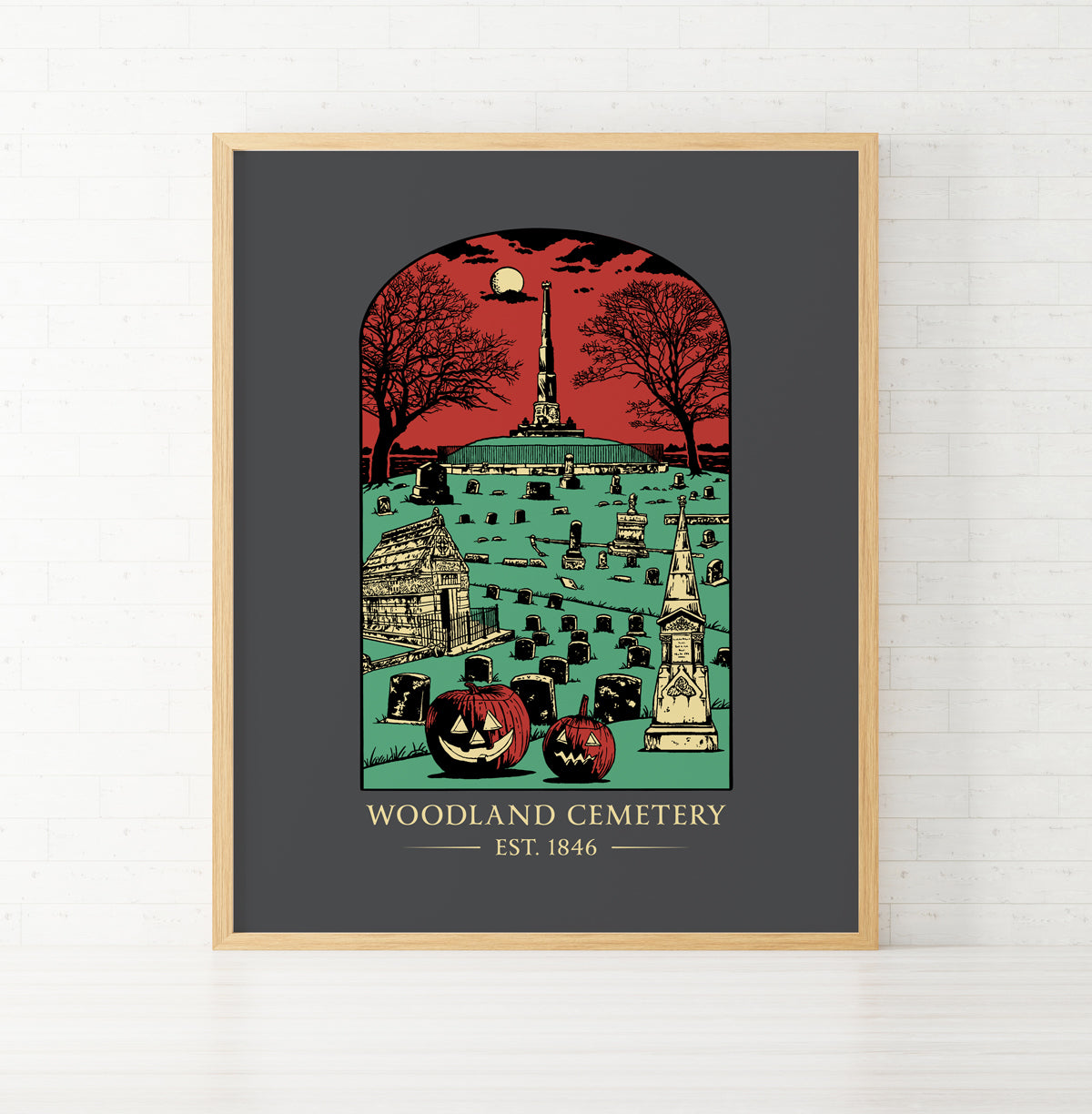 Print | Woodland Cemetery