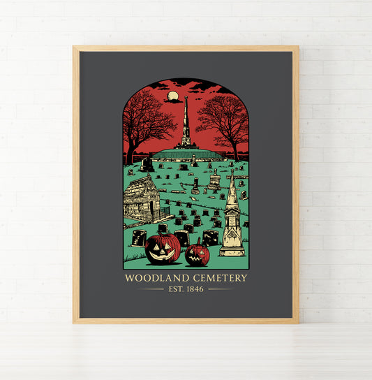 Print | Woodland Cemetery
